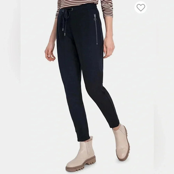 Sigrid Olsen Pants - Olsen/ Lisa/ Dressy joggers/ Ankle/ Cropped/ Black/ Size US XS